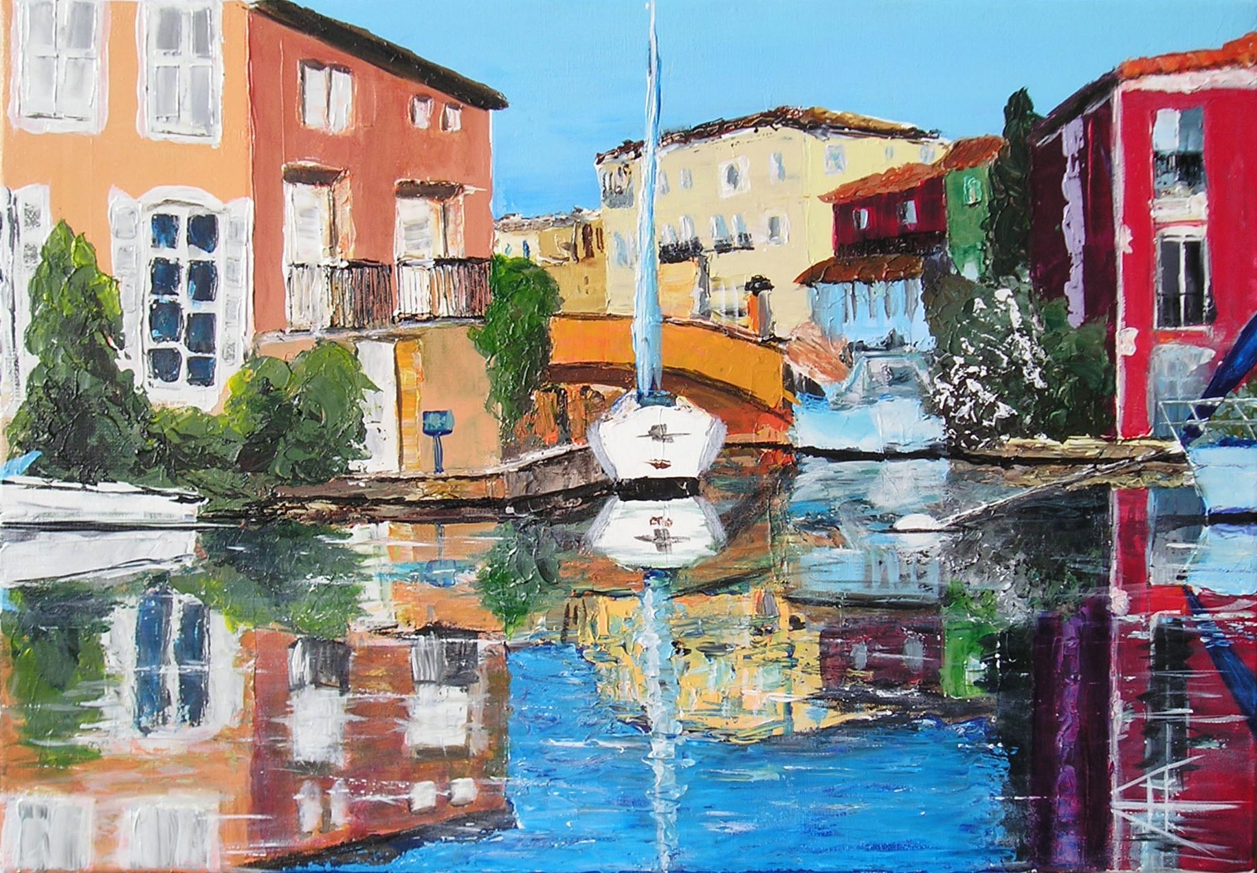 Sous le ciel de port grimaud