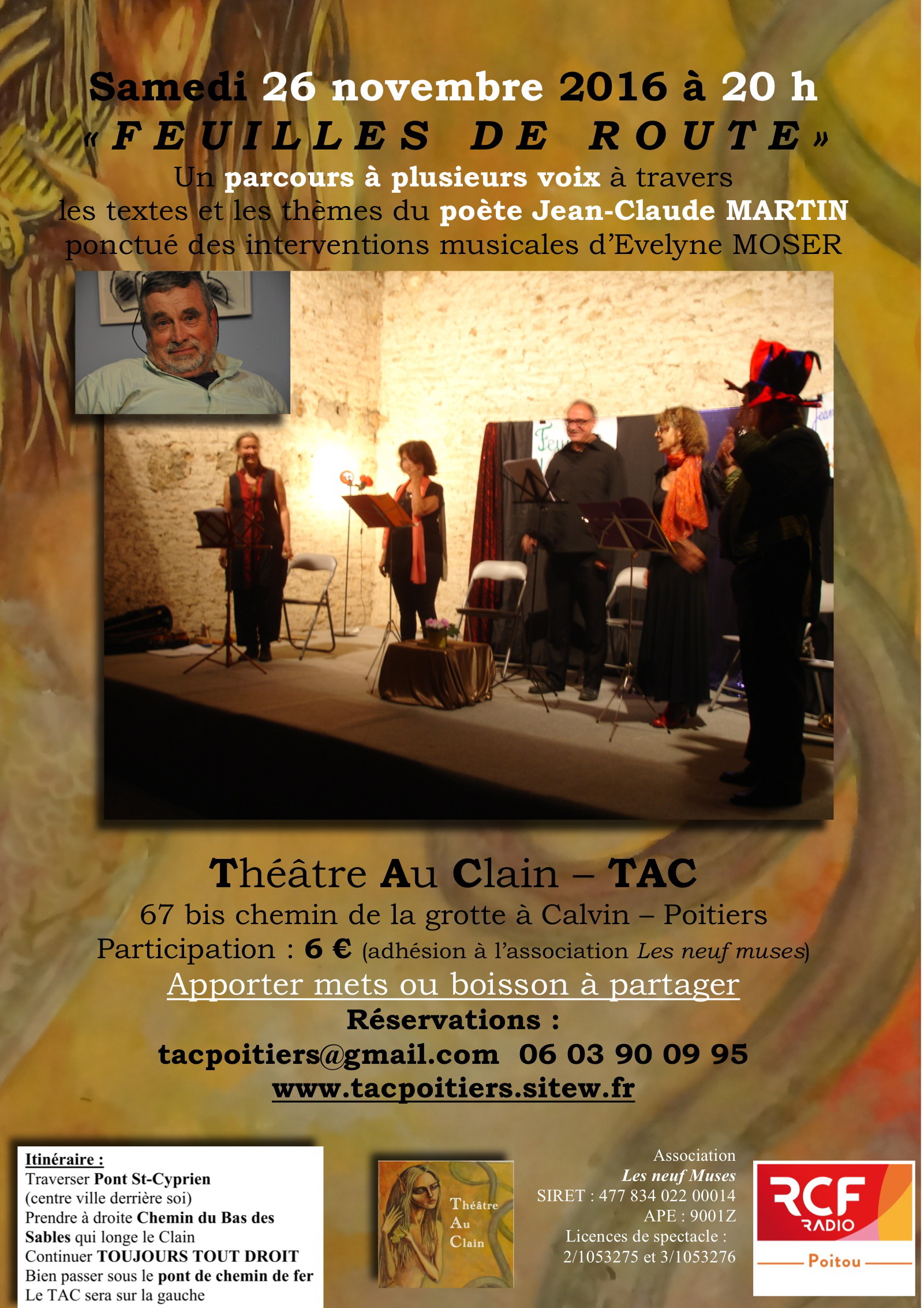 Feuilles de route affiche tac
