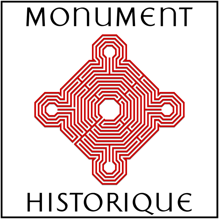 Logo monument historique encadre 25x25