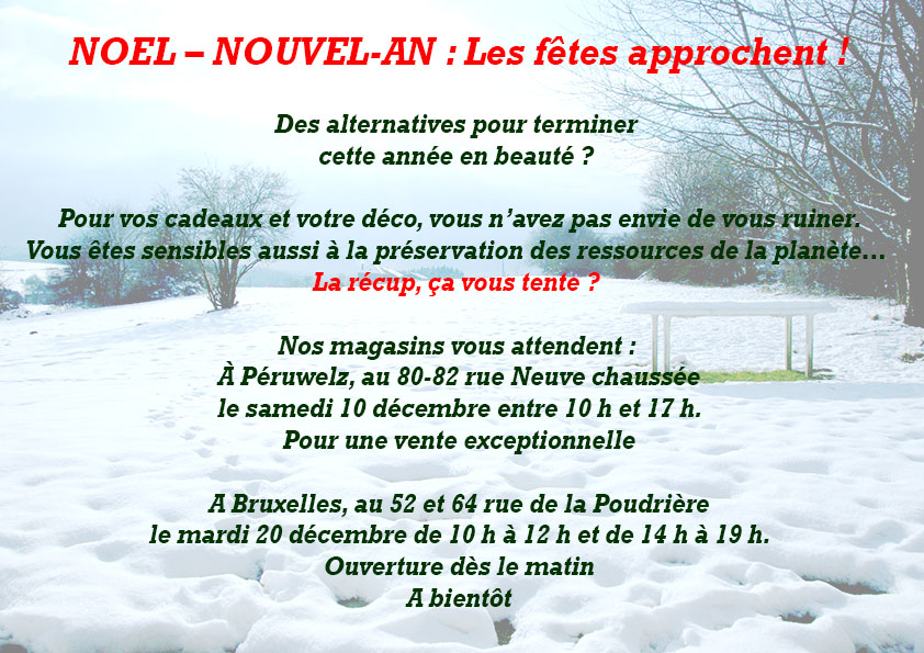 Les fêtes approchent