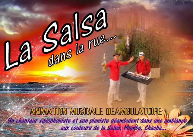 Animation musicale déambulatoire, compagnie musicale de rue, musiciens de rues, animations de rues, la salsa dans la rue, musique de rue, musique déambulatoire, troupe musicale, pena, chanteurs de rues, les troubadours de la salsa, le duo musicale de rue DILEQUENO revisite les chansons des années 70, 80, 90 ...à nos jours dans une ambiance latino, salsa, mumbo...
