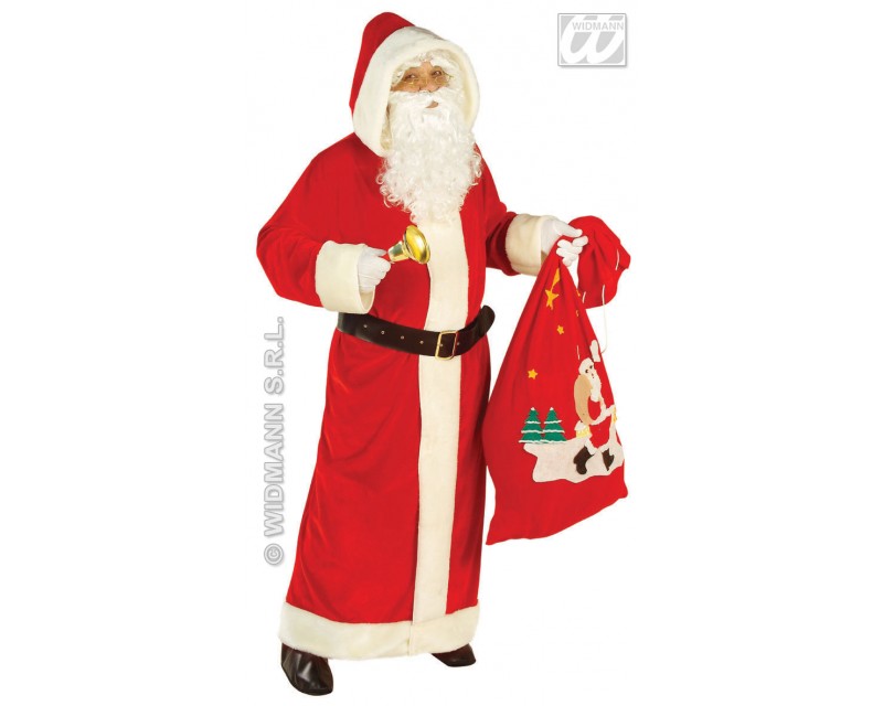 Pere noel manteau velous