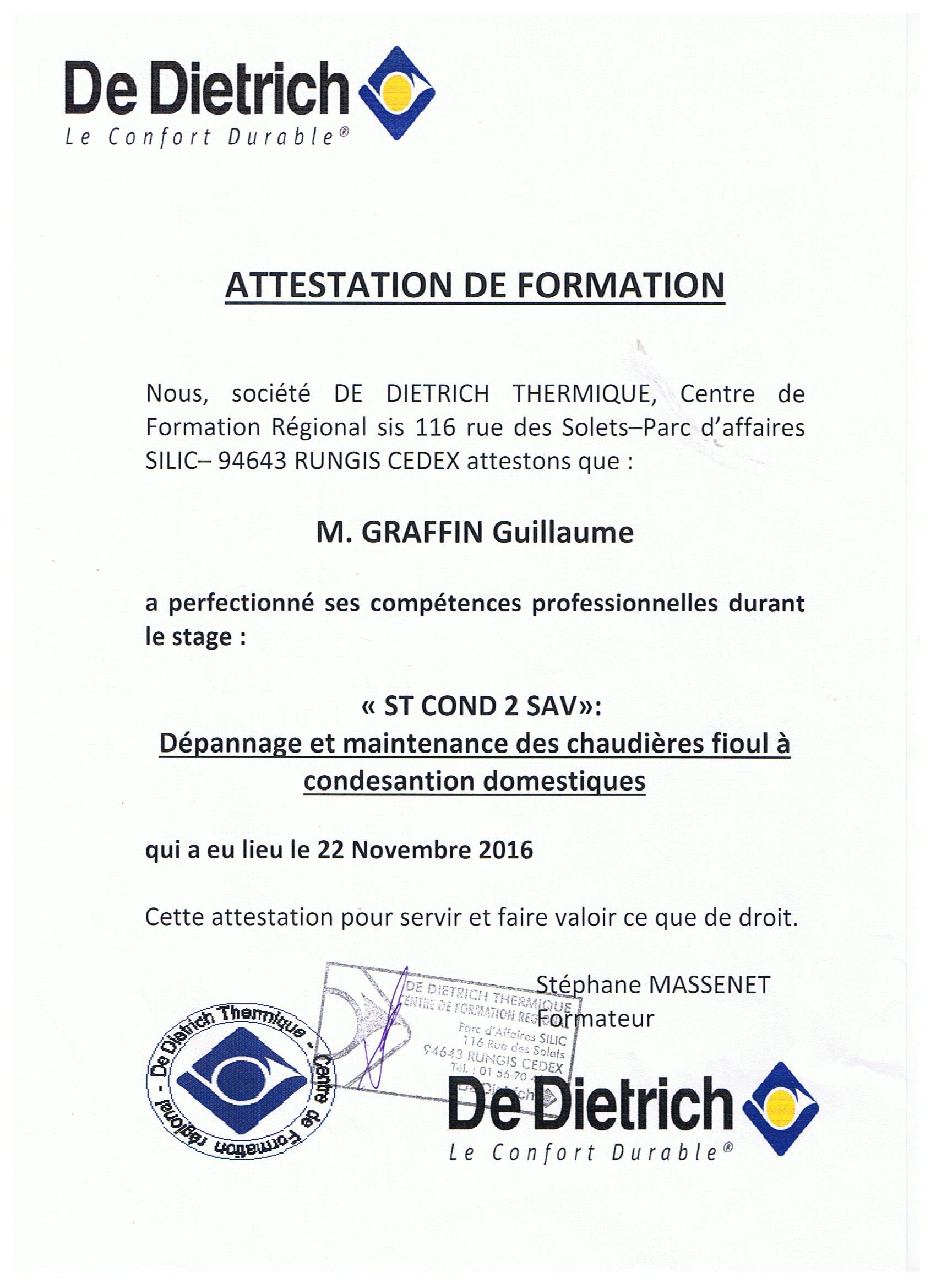 Stage de dietrich