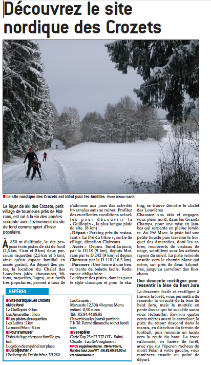 Ski fond les crozets