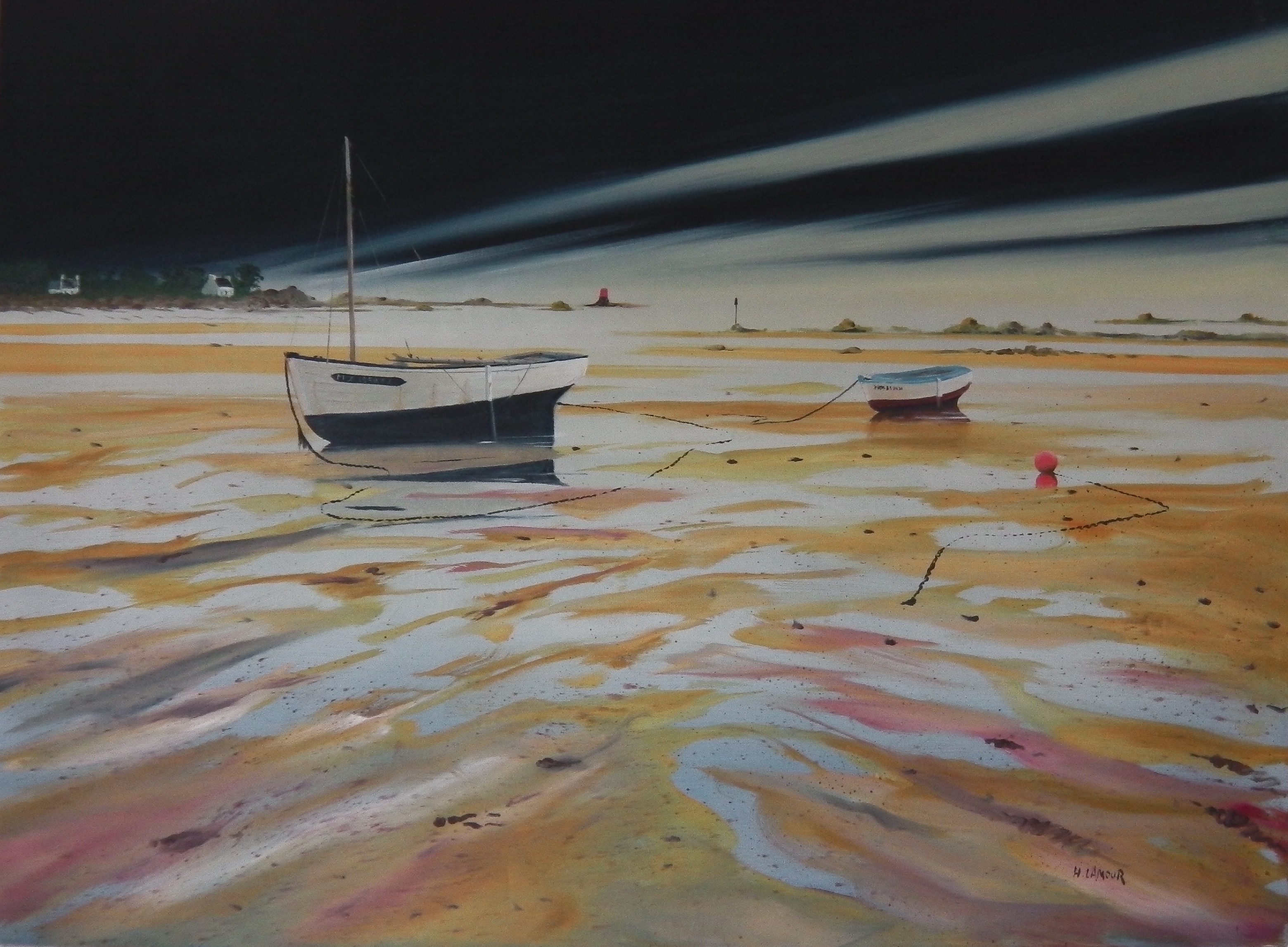 BARQUES DANS LA PASSE
HST 81X60 25 P