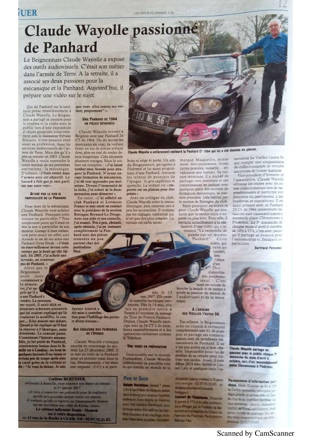 Claude w ouest france decembre 2016 page 001