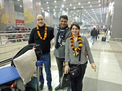 Accueil aeroport delhi avec bharat kumar tour