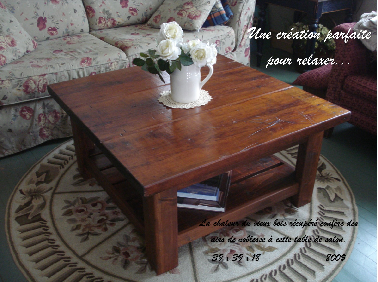 Table de salon mario