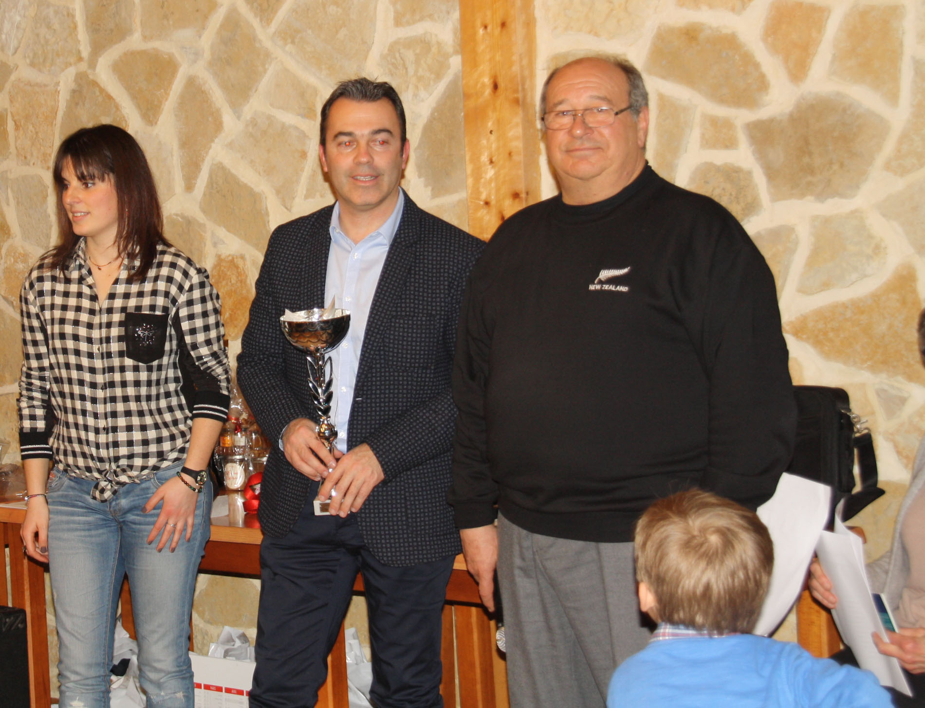 Renaud malinconi recoit son trophee