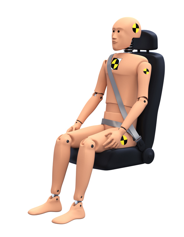 Crash test ceinture