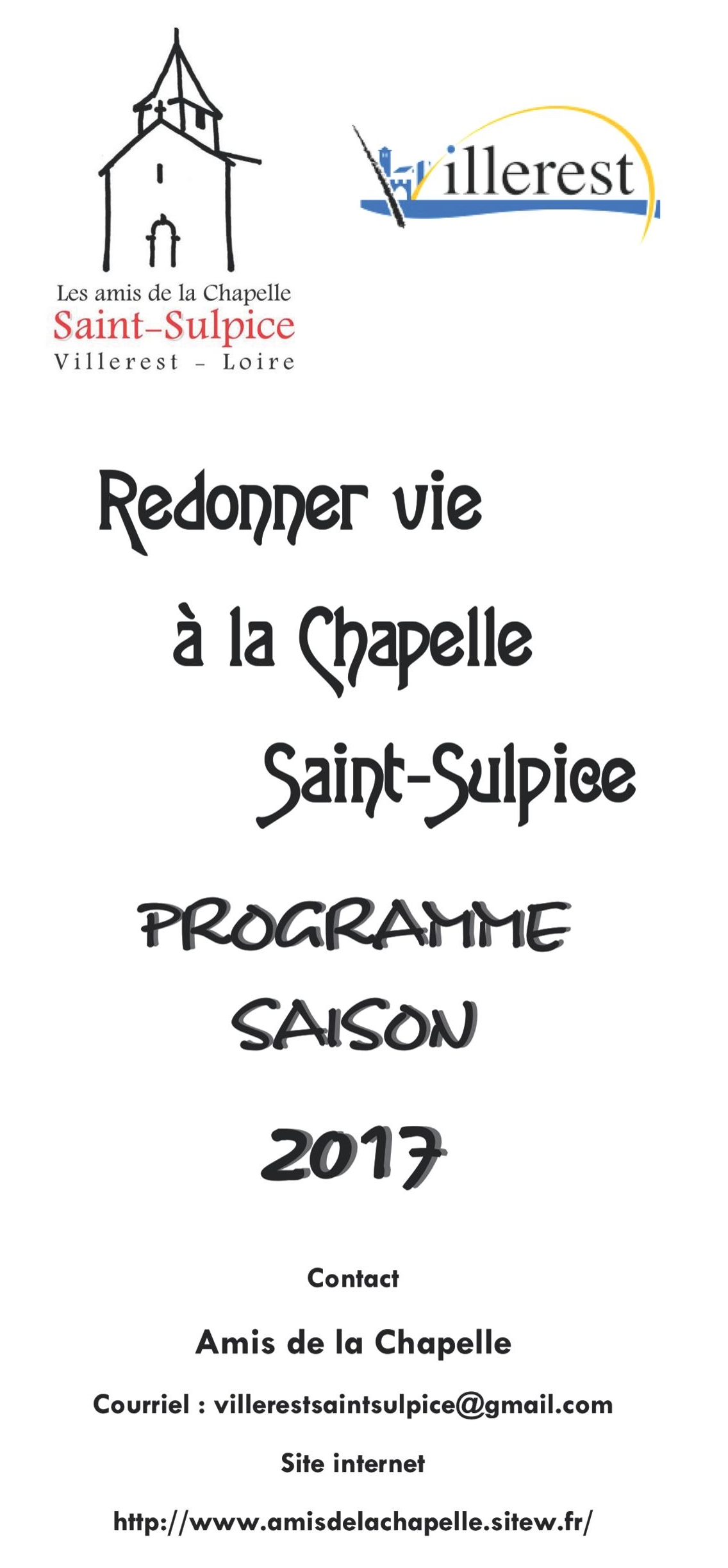 Programme 2017 Amis Chapelle