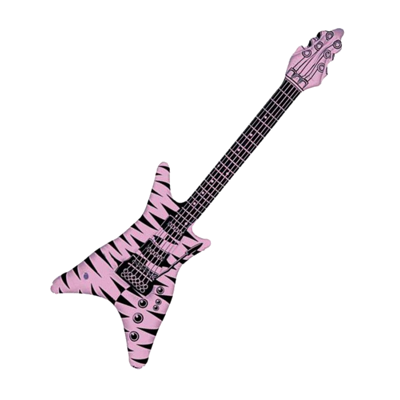 Guitare gonflable rock rose 104cm