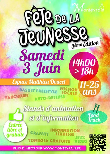 Affiche fete de la jeunesse montevrain 2017