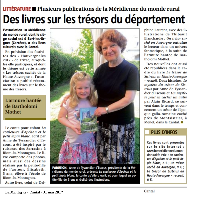  article La Montagne Cantal 31 mai 2017