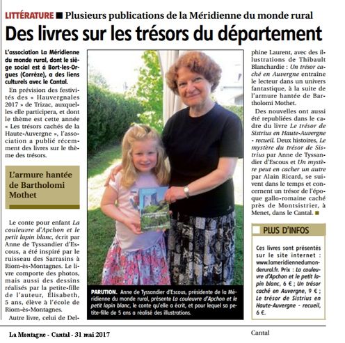  article La Montagne Cantal 31 mai 2017