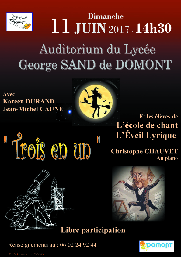 Visuel spectacle l eveil lyrique du 11 juin 2017