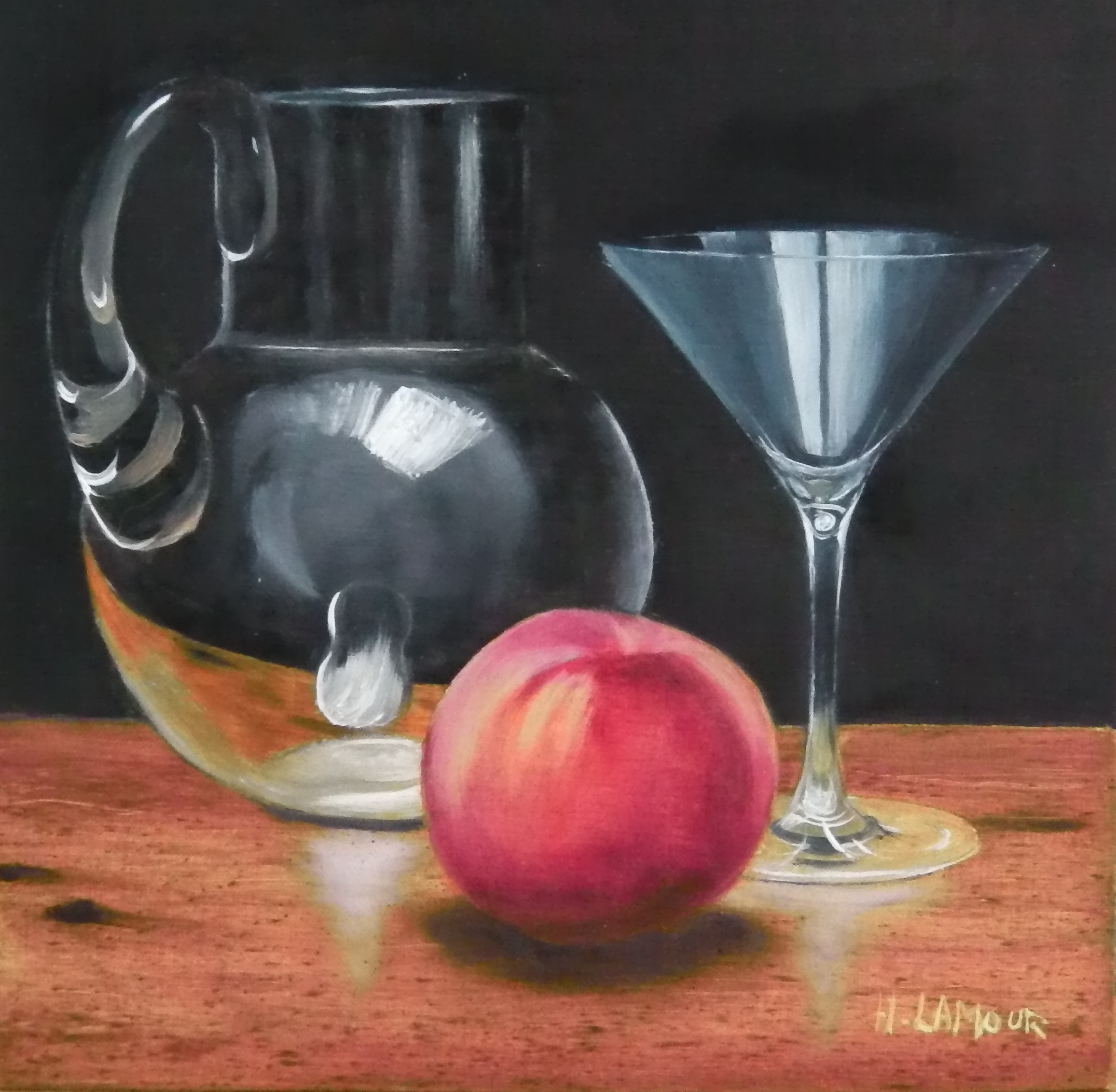 Pêche et verre
     20X20