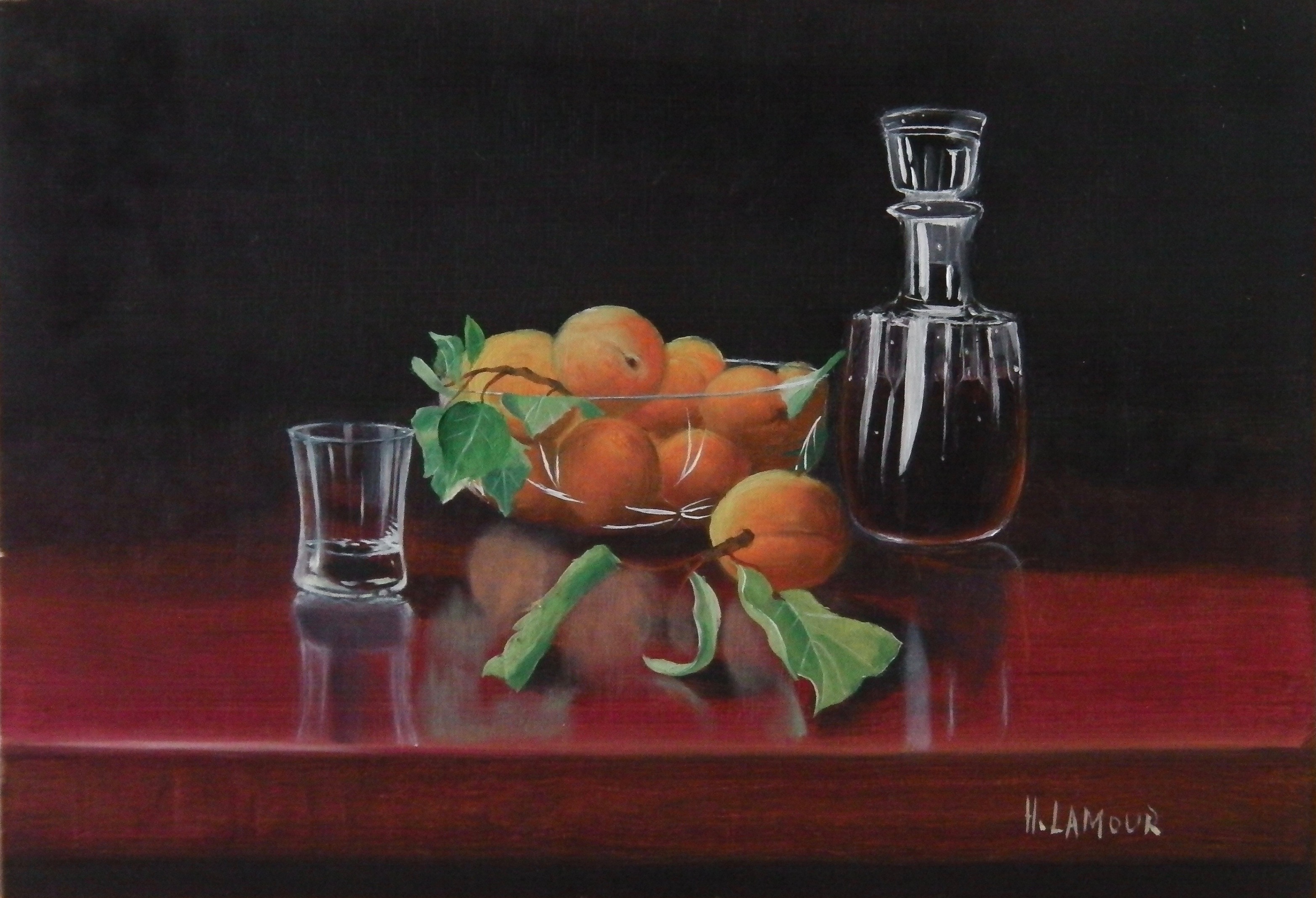 Abricots et alcool
19X27