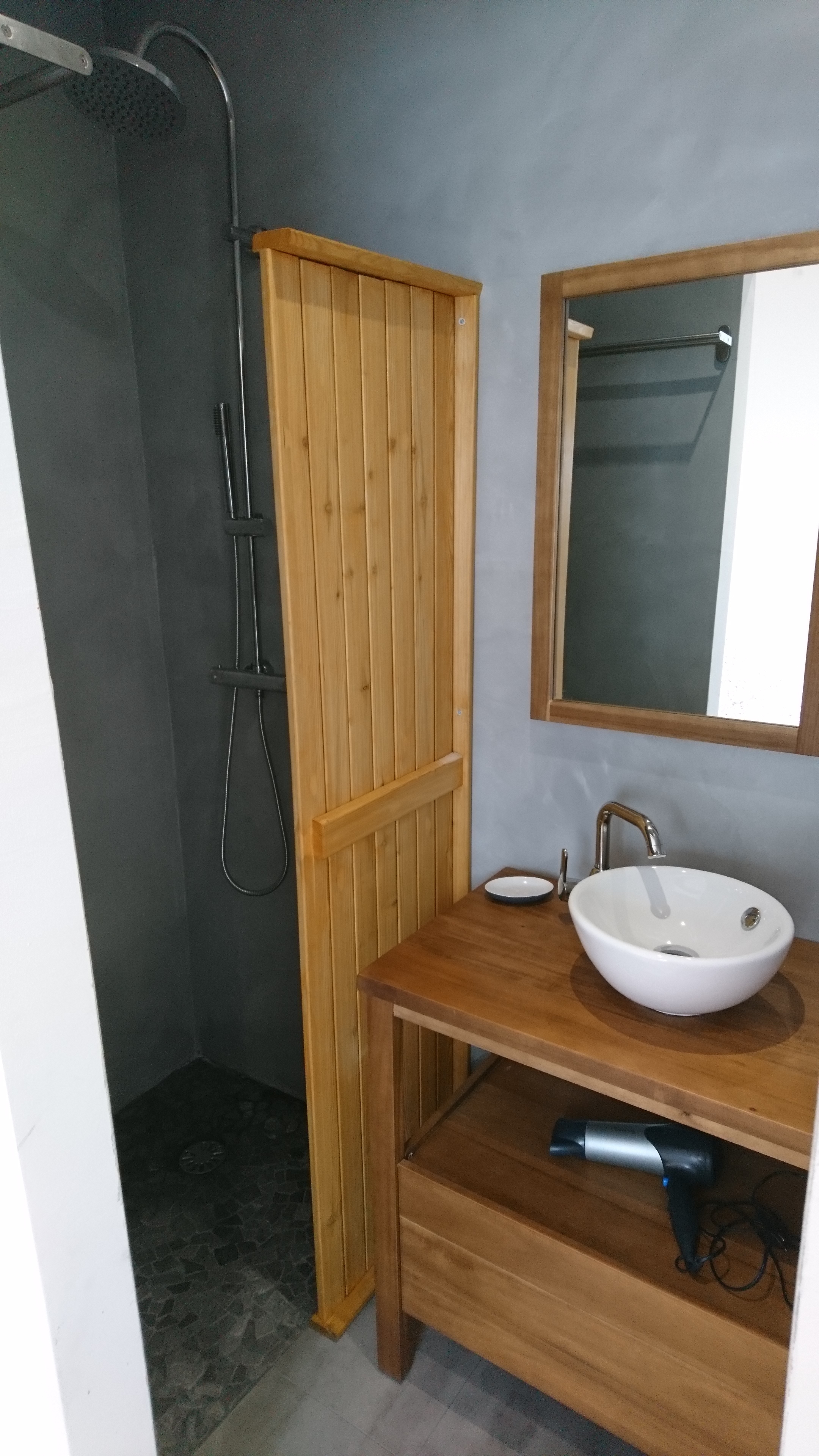 douche et lavabo privatif en chambre Modigliani