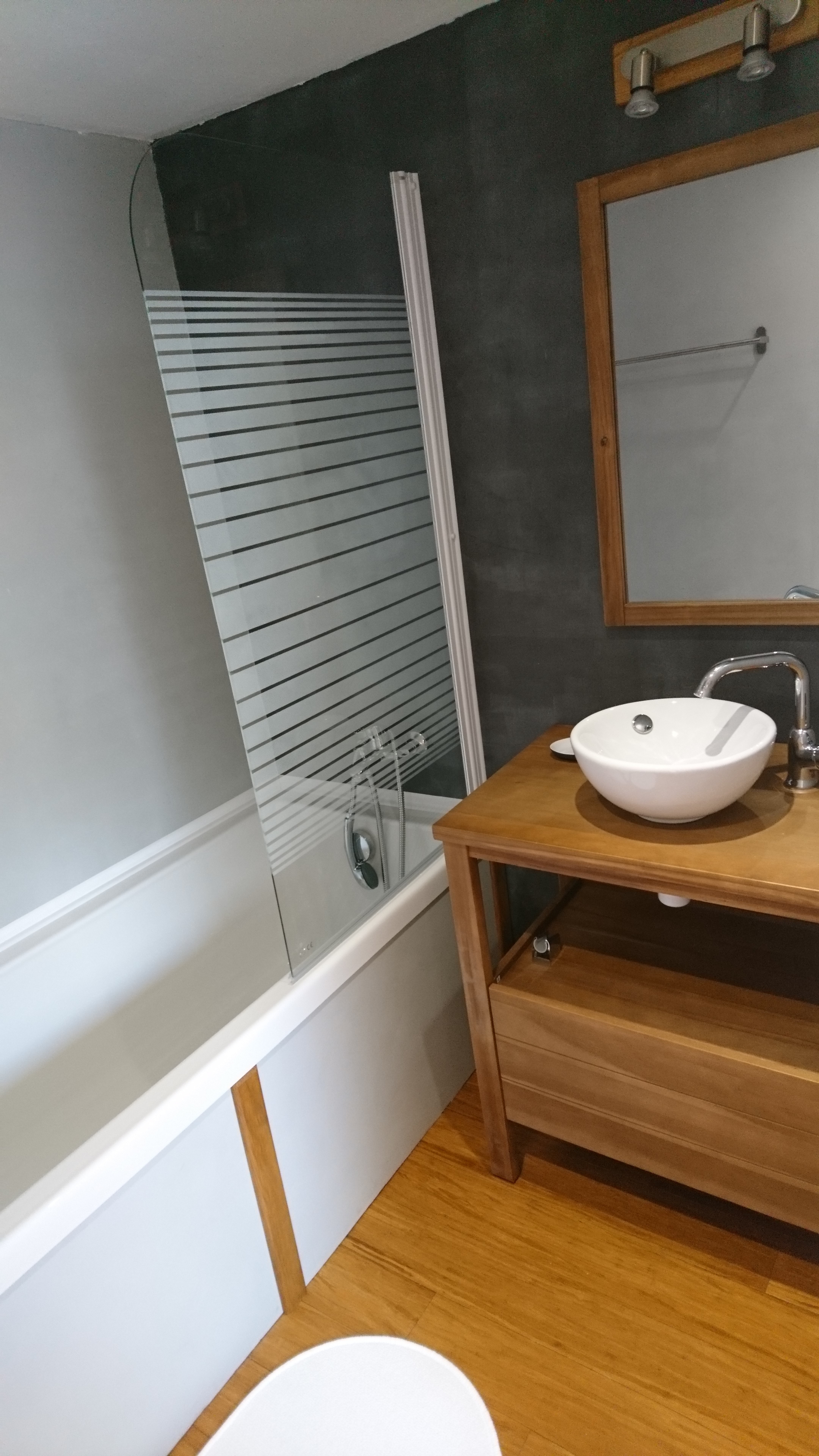 baignoire/douche et lavabo privatifs pour les Barbouzes