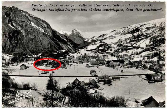 Le chalet les Gentianes a été l'un des premiers chalets touristiques de Valloire construit dès les années 50