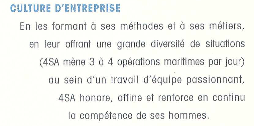 Extrait 4SA culture d entreprise