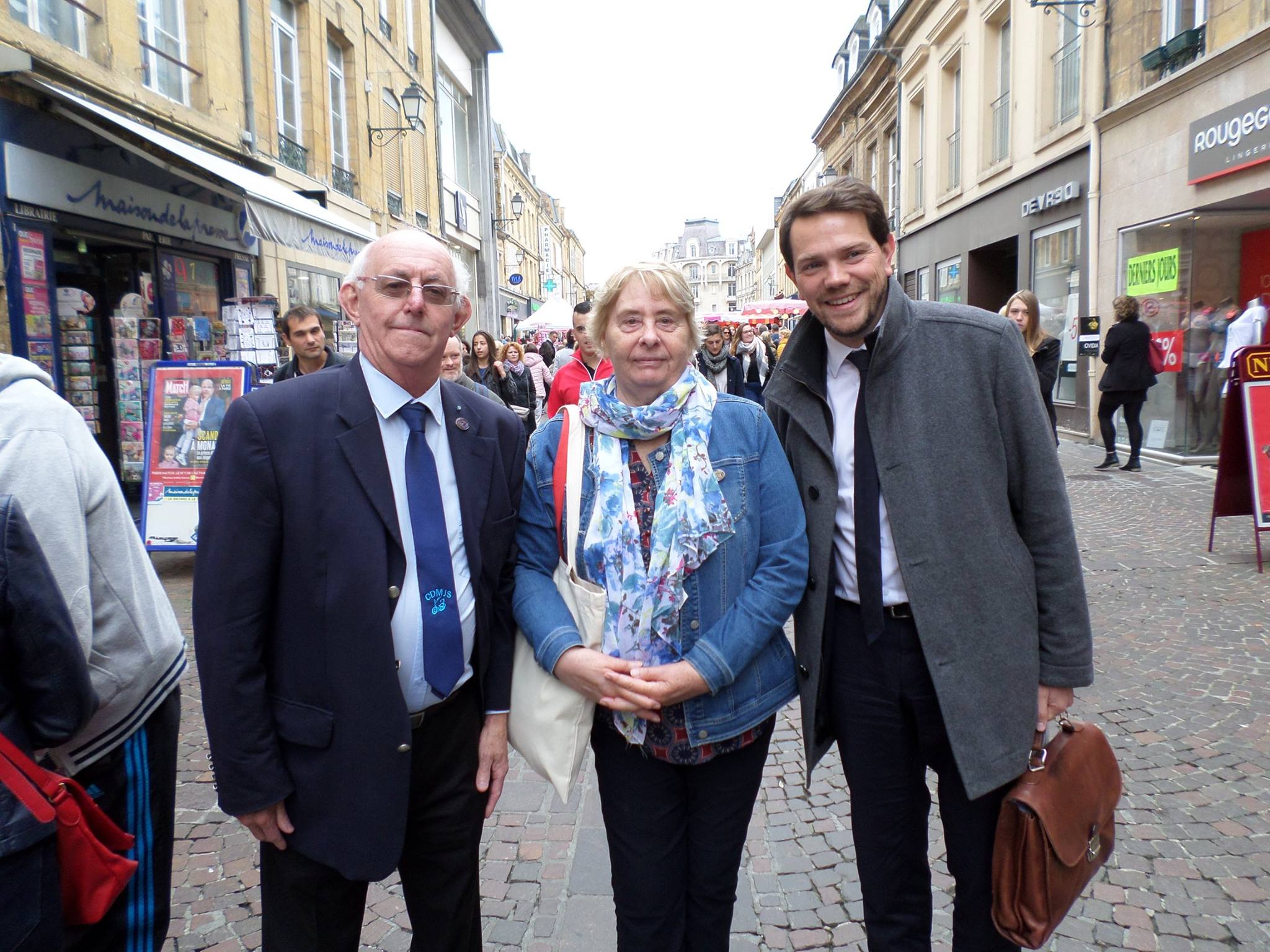 Christian LIBOTTE DELEGAY, Janine WRONA et Boris RAVIGNON (de gauche à droite)