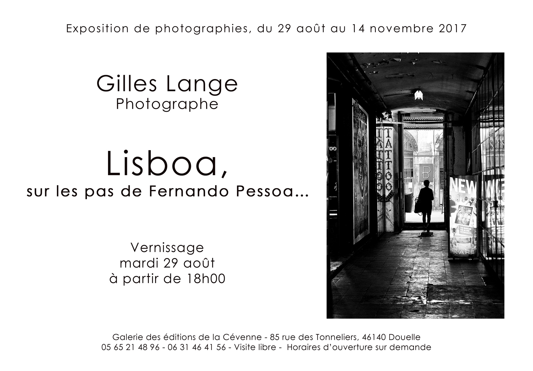 Galerie cevenne 85 morel invitation lisboa lange