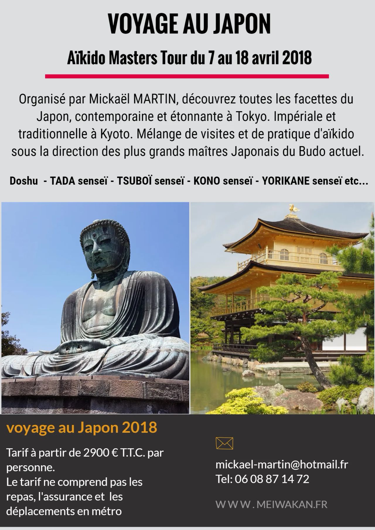 Aïkido Masters Tour - Voyage au Japon 