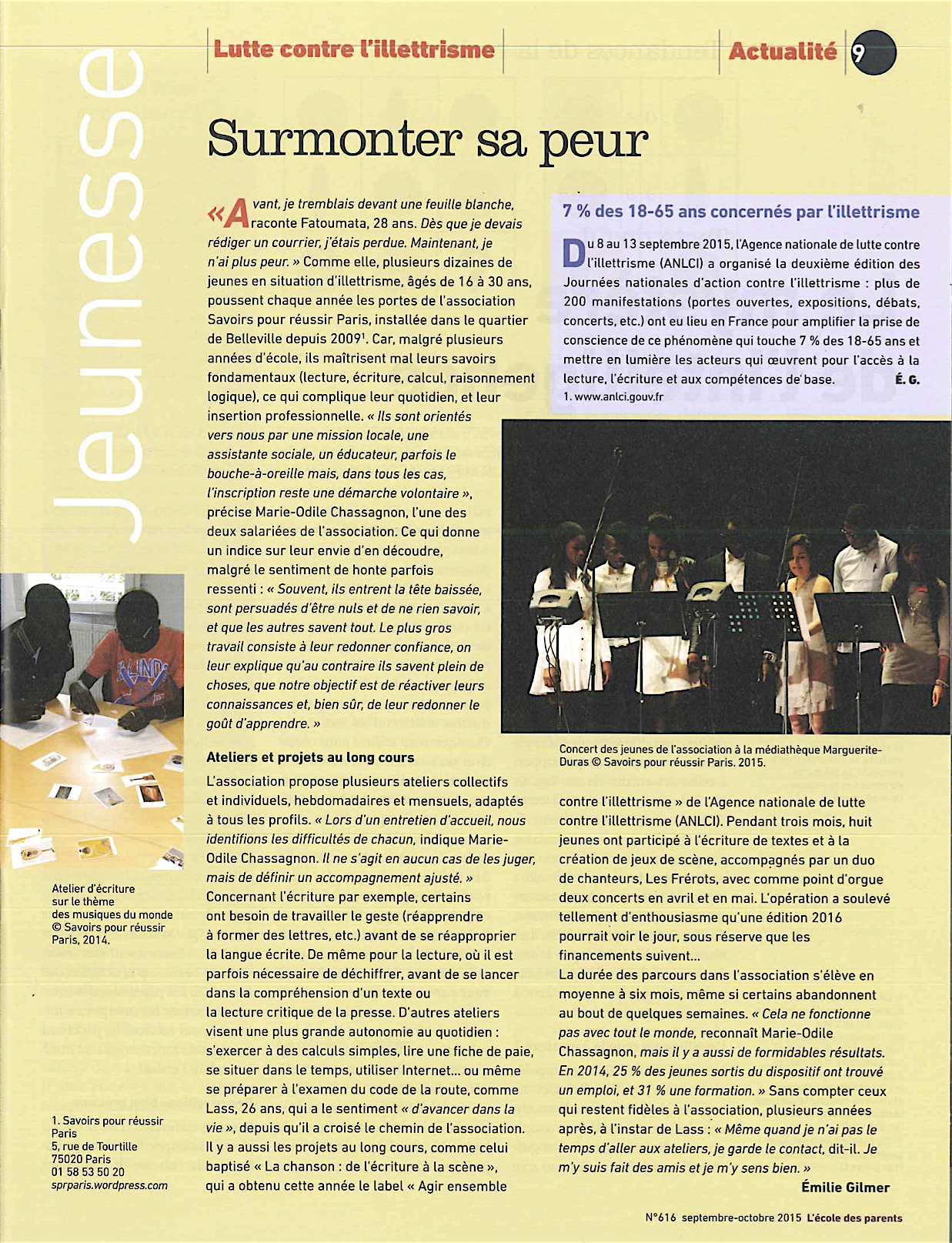 Article L e cole des parents