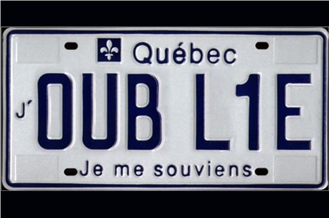 Plaque oublies