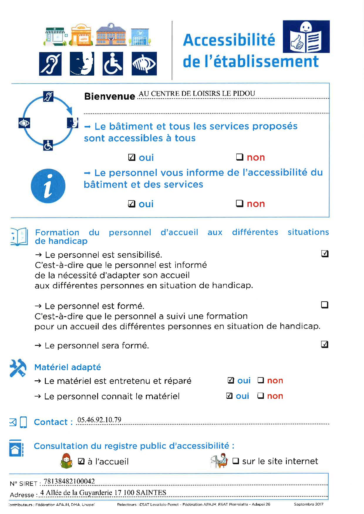 Accessibilite pidou