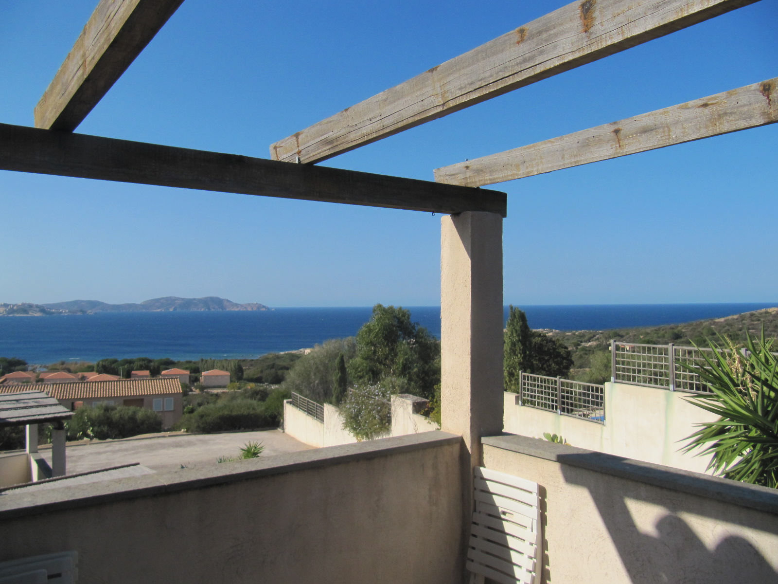 La vue depuis la terrasse