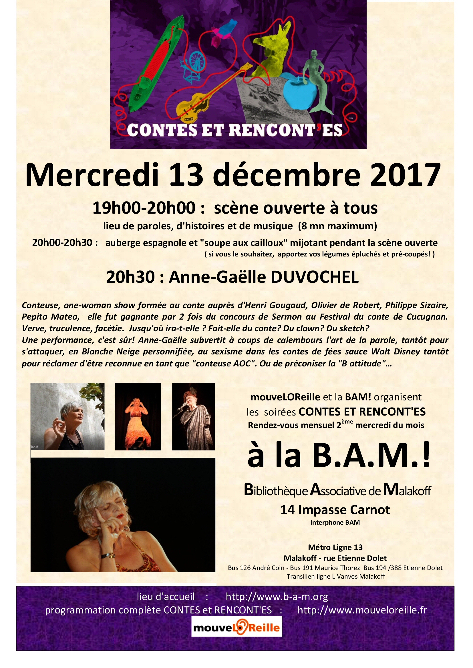 Affiche Anne Gaelle Duvochel dec 2017