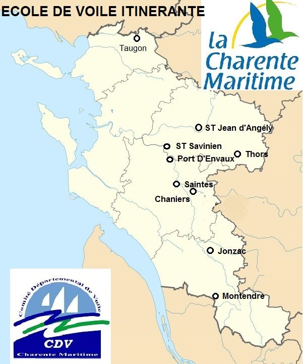 Carte charente maritime