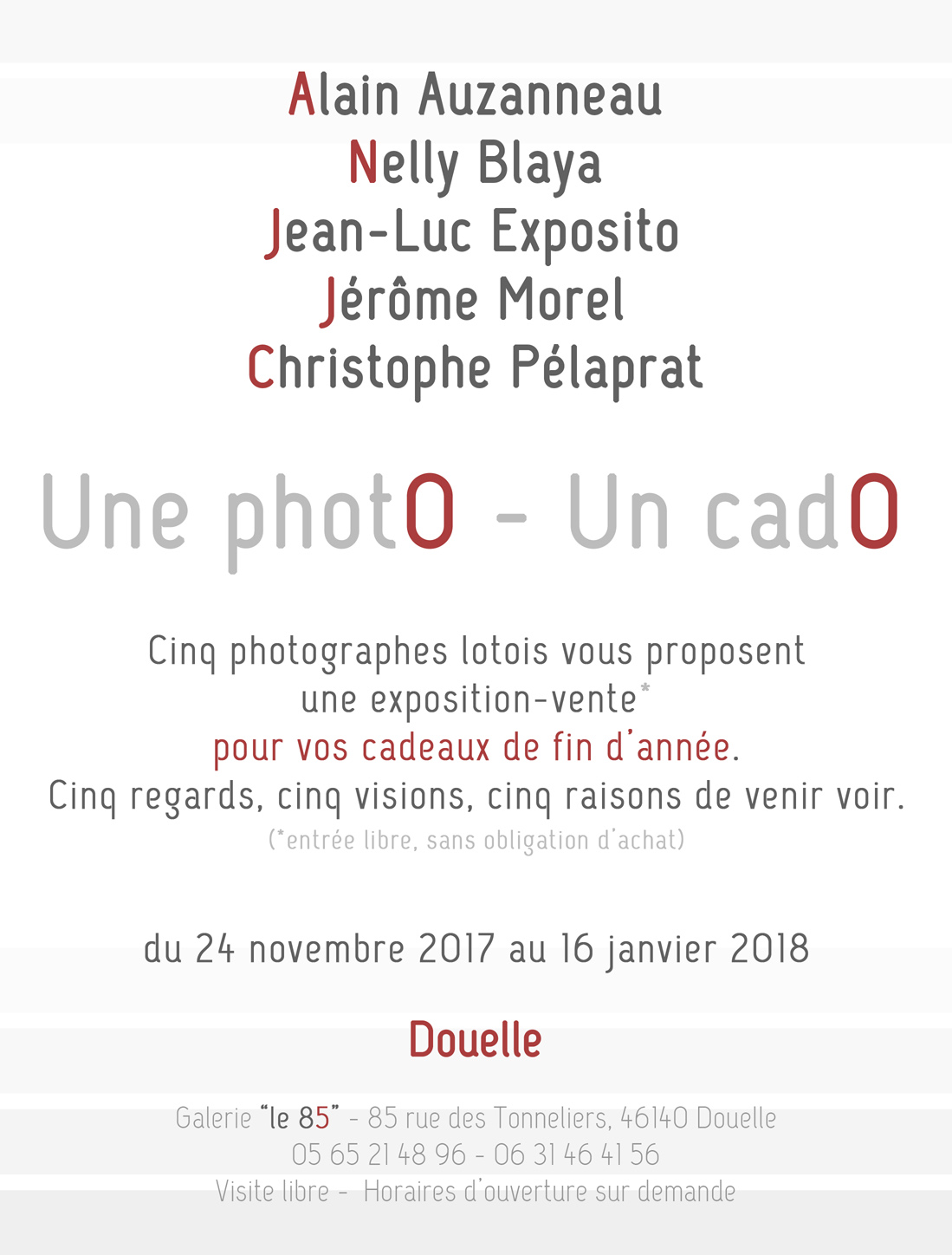 Affichette expo vente 2017