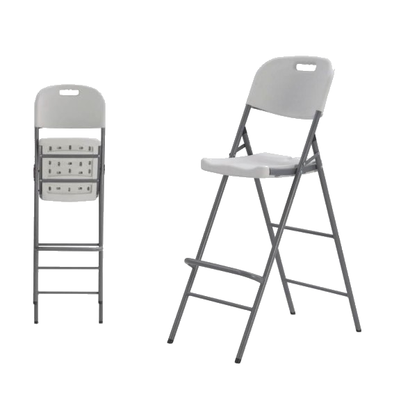 Chaise pliante haute en hpde 