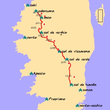 Tout proche du départ du GR20 à, Calenzana