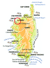 Trés bien situé, pour rayonner dans toute la Balagne et la Haute Corse, proche de l'arrivée des bateaux et de l'aéroport de Calvi-Ste Catherine