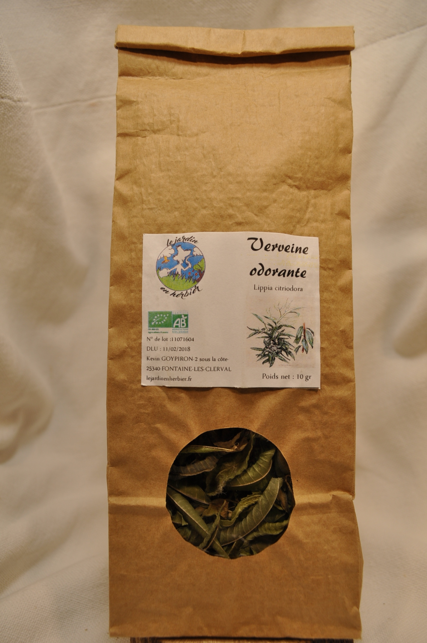 Tisane de verveine
sachet de 10gr