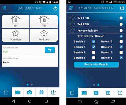 E daitem app d22 system bereiche funk alarmanlage