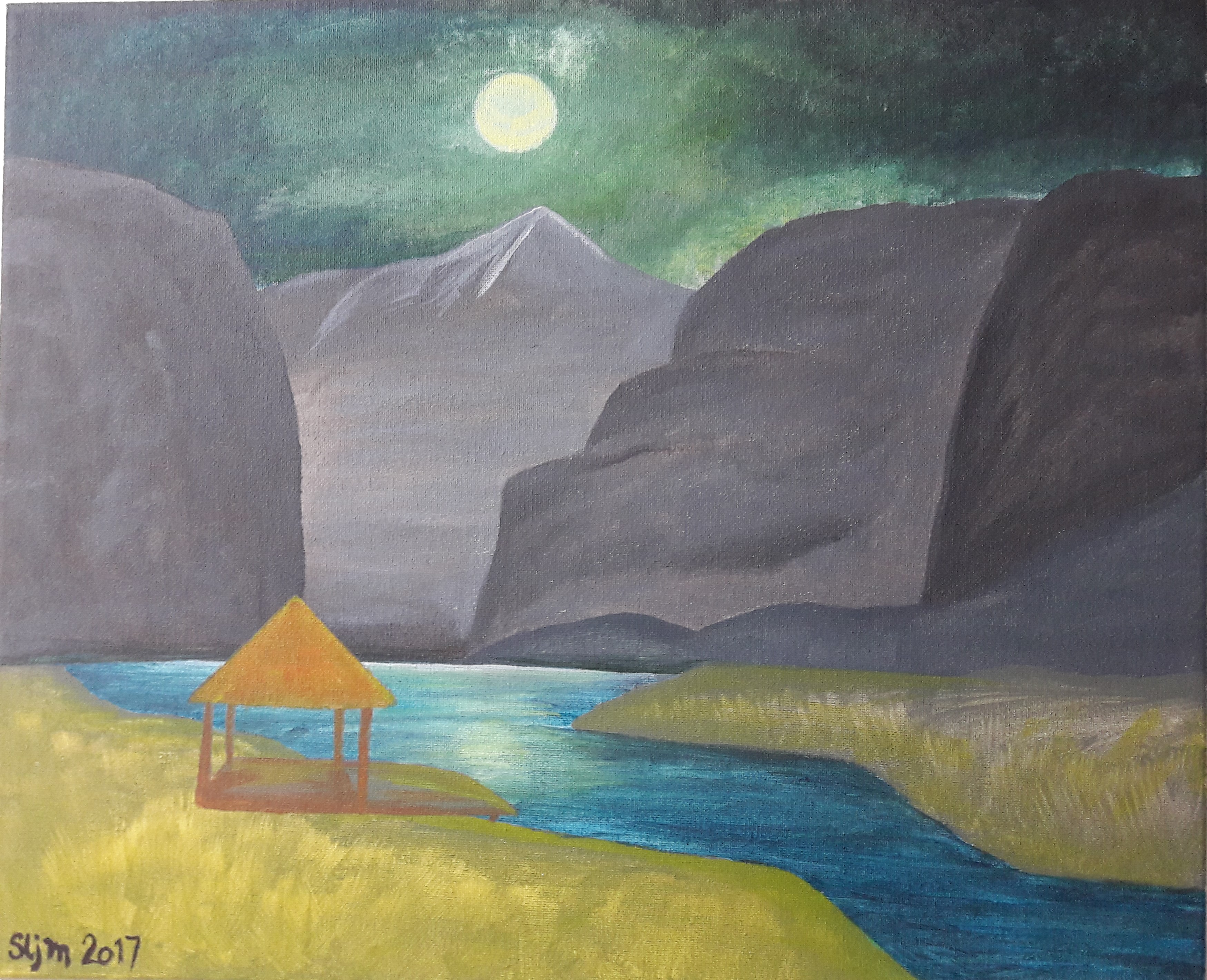 King Kong - Acrylique sur toile 46 x 38 cm