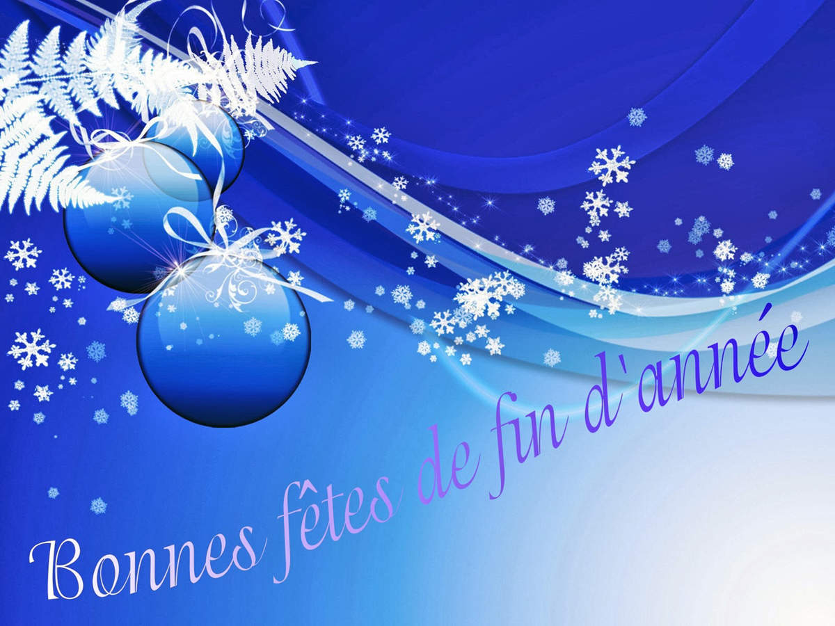 BONNES FÊTES DE FIN D'ANNÉE