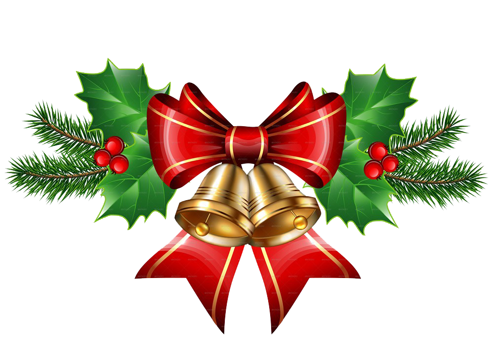 12 2 christmas bell transparent