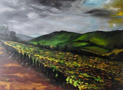 Vignes Huile sur toile 73X54 480 