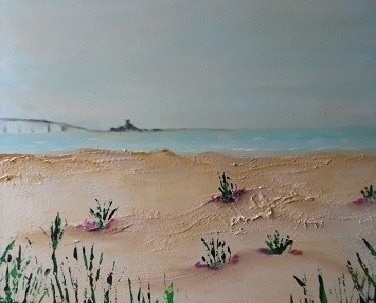 Aile de Re Acrylique sur toile 55X46 310 