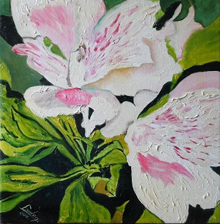 L helice Acrylique sur toile 30X30 110 