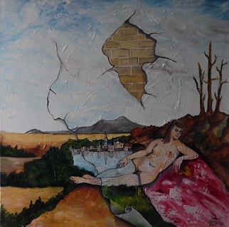 L affiche Huile sur toile 60X60 440 