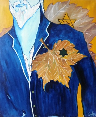 L etoile bleue Huile sur toile