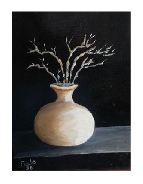 Nature morte au pot blanc